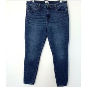 Pistola High Rise Stretch Skinny Crop Jeans‎ Dark Wash Size 32 BodyCon Denim
